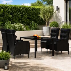 Concise 5 Piece Garden Dining Set for Outdoor Spaces