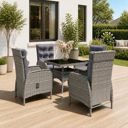 Compact and Stylish 5 Piece Garden Dining Set