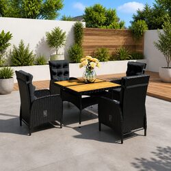 5 Piece Outdoor Dining Set: Compact and Ready to Use