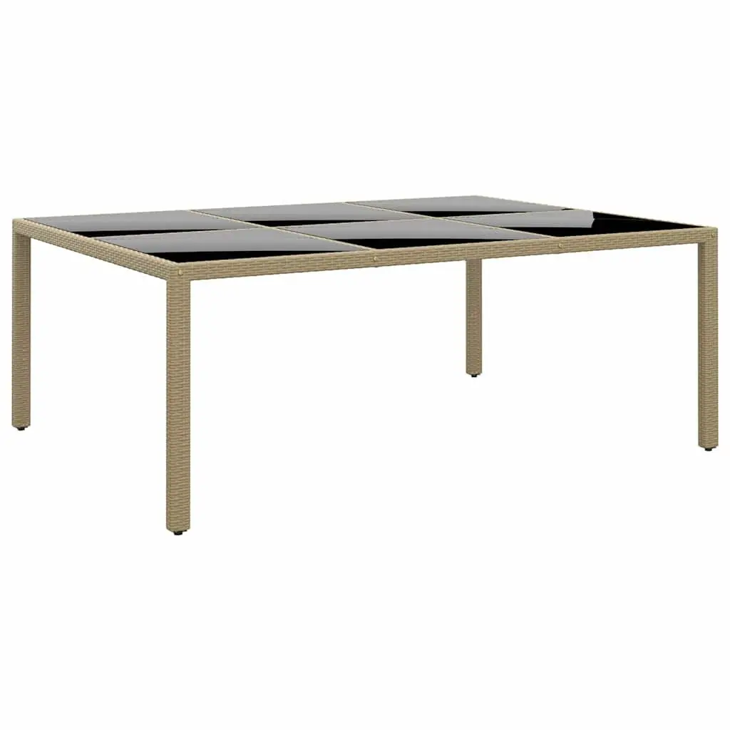 Garden Dining Set 11 Piece Outdoor Furniture Patio Table Chairs Beige