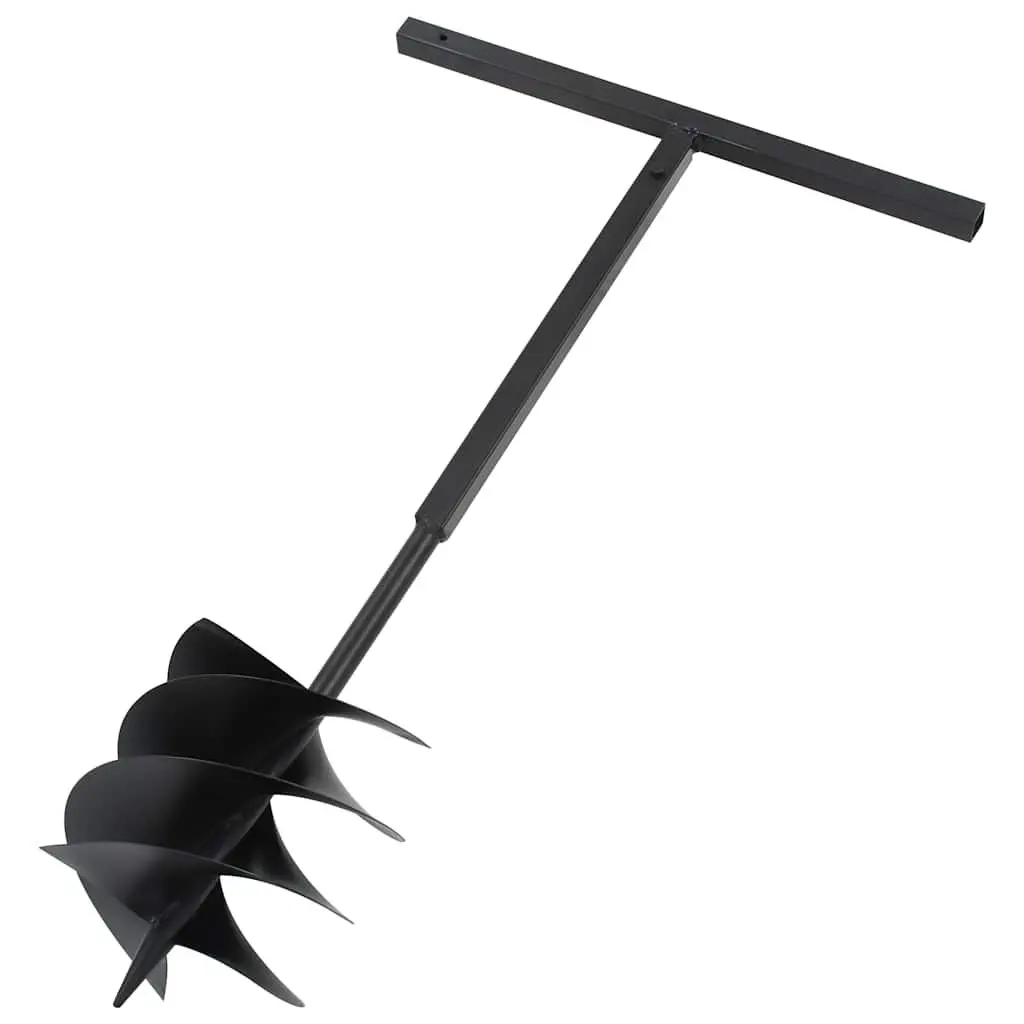 Ground Drill Auger 250mm with Handle Extension Tubes 12m Steel Soil Aeration