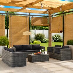 Concise 9-Piece Garden Lounge Set with Cushions