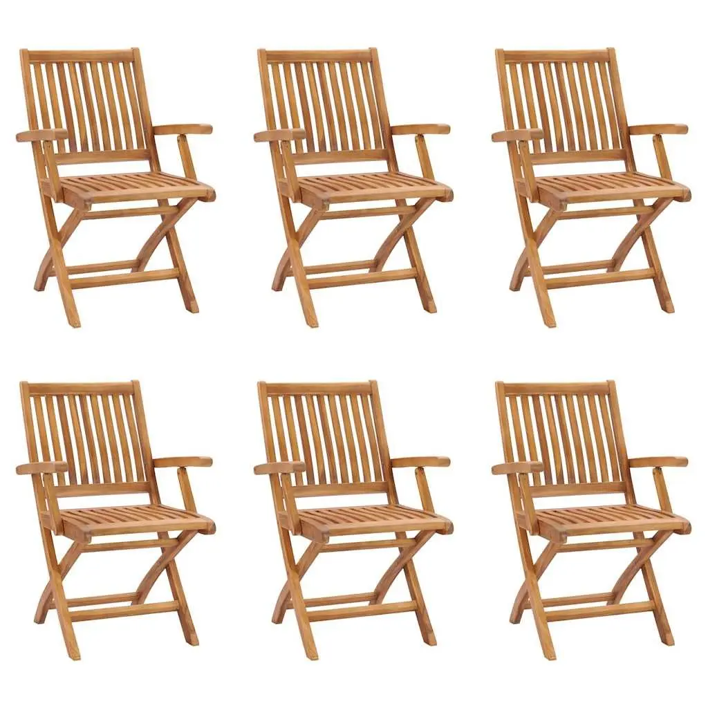 7 Piece Garden Dining Set Solid Teak Wood Outdoor Patio Furniture Brown