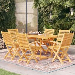 7 Piece Teak Garden Dining Set – Simple and Effective