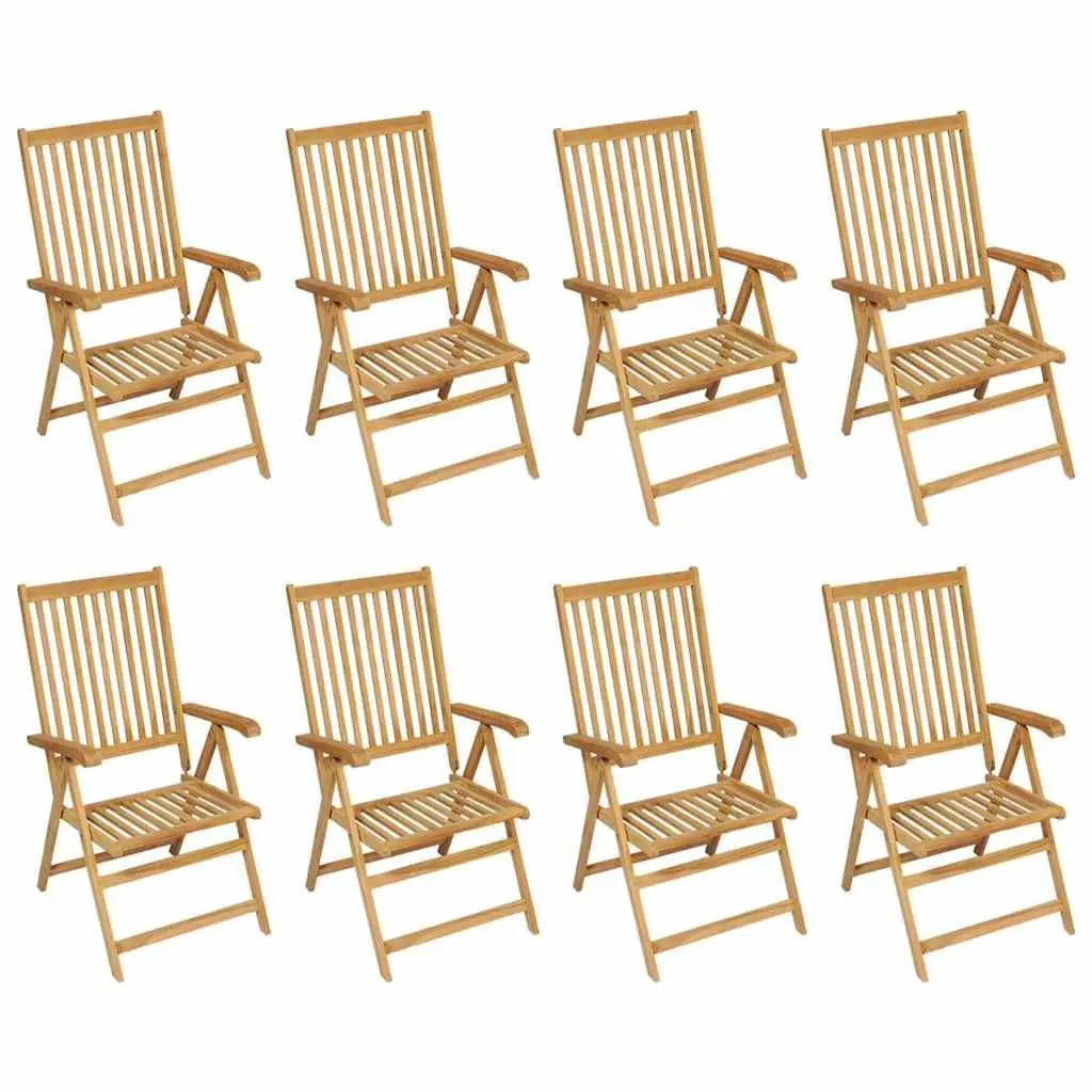 Garden Dining Set 9 Piece Teak Wood Outdoor Furniture Table Chairs Patio