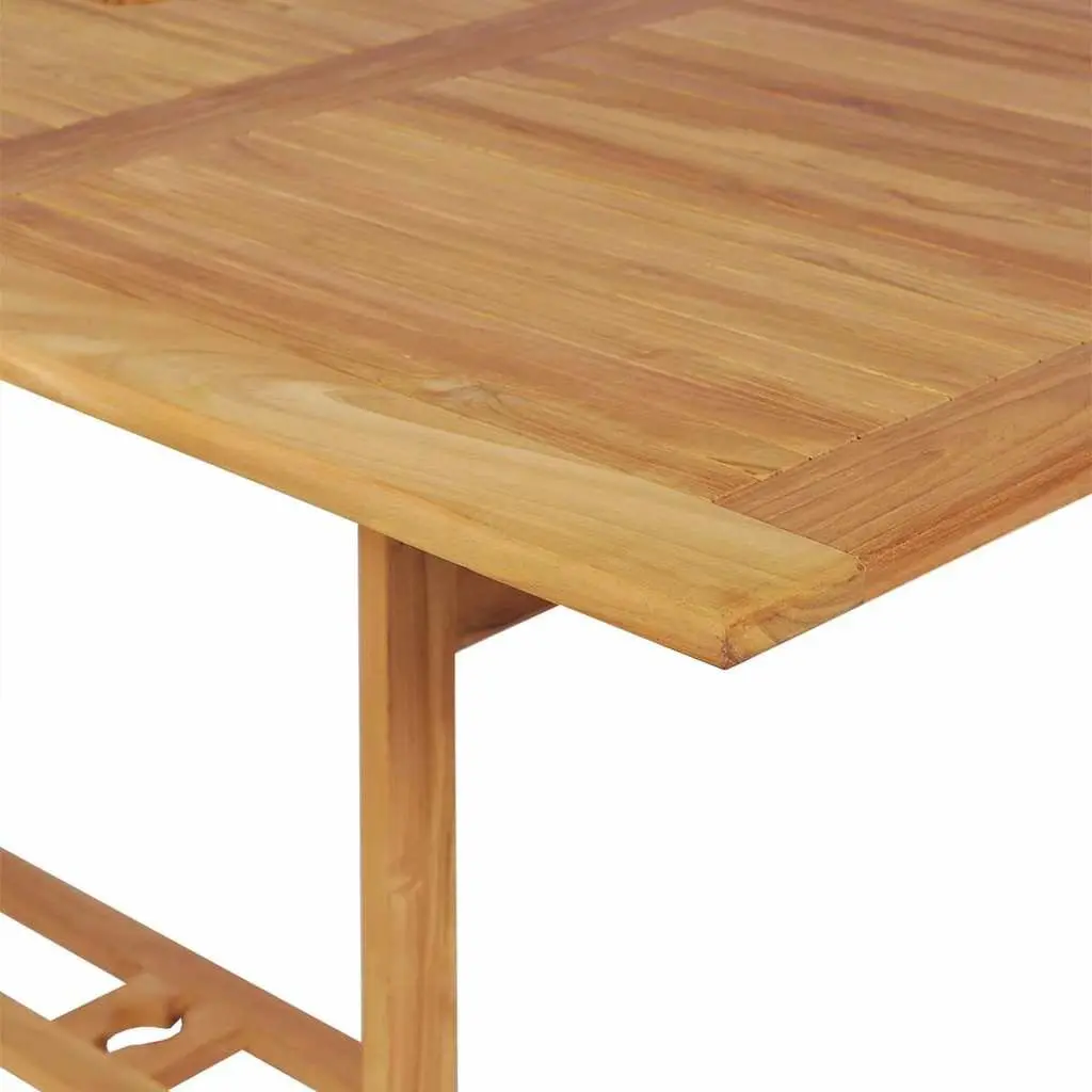 Garden Dining Set 9 Piece Teak Wood Outdoor Furniture Table Chairs Patio