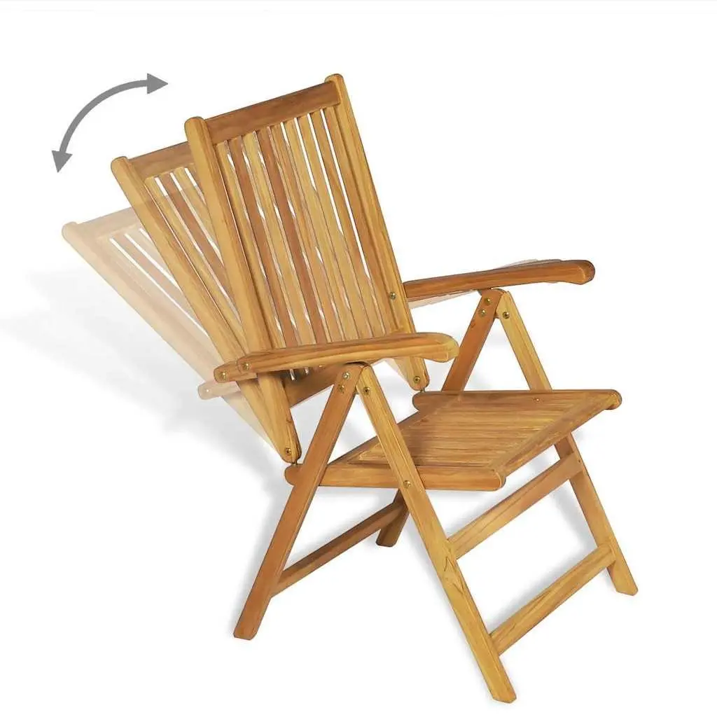 Garden Dining Set 9 Piece Teak Wood Outdoor Furniture Table Chairs Patio