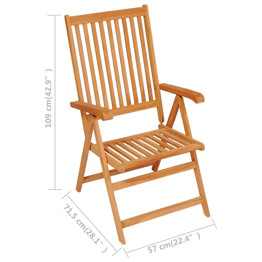 Garden Dining Set 9 Piece Teak Wood Outdoor Furniture Table Chairs Patio