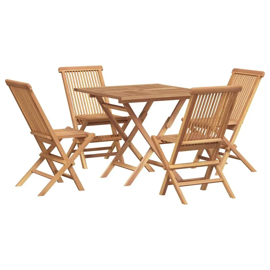 Garden Dining Set 5 Piece Outdoor Furniture Table Chairs Folding Patio Seating