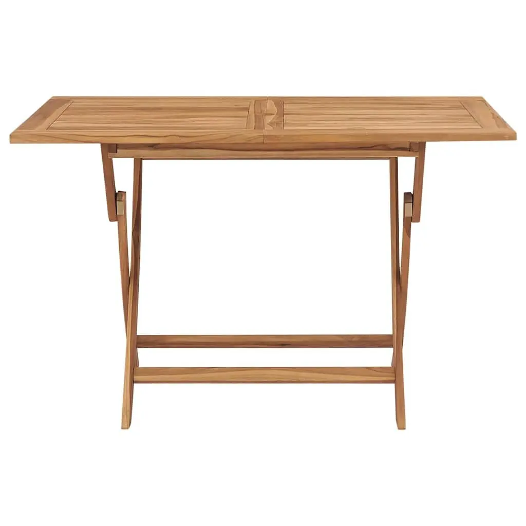 Garden Dining Set Brown 7 Piece Teak Wood Foldable Table and Chairs