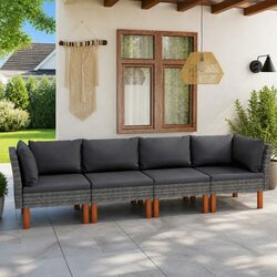 4-Seater Garden Sofa: Compact Comfort for Outdoors