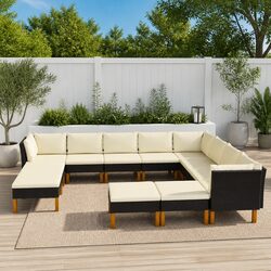 Compact 12 Piece Garden Lounge Set for Your Enjoyment