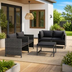 Compact and Efficient 5-Piece Outdoor Lounge Set