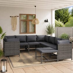 9-Piece Outdoor Lounge Set - Durable & Easy to Arrange