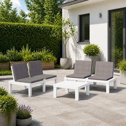 Compact 3 Piece Garden Lounge Set for Outdoor Living