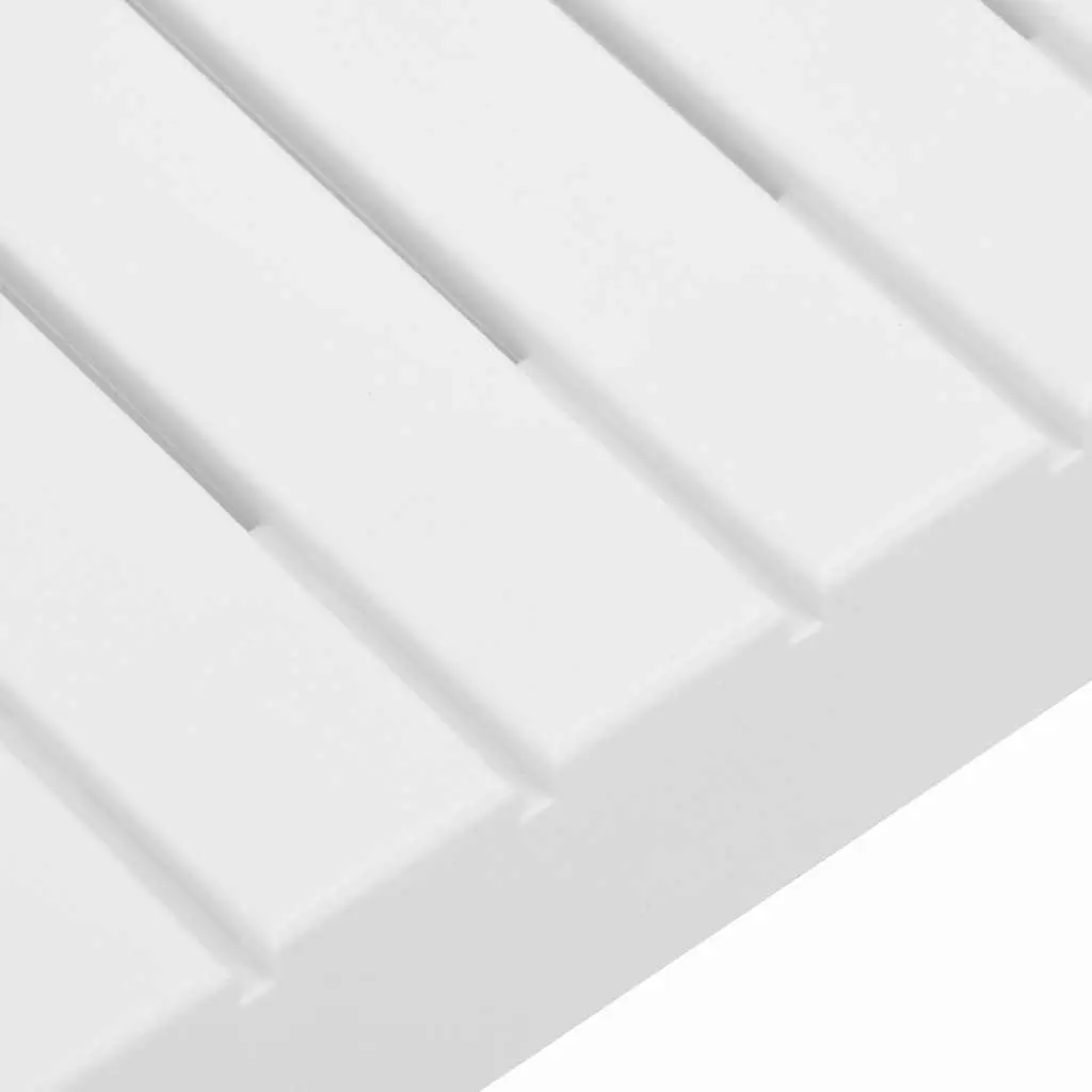 3 Piece Garden Lounge Set White Durable Plastic Outdoor Furniture with Cushions