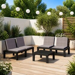 Compact and Convenient 3 Piece Outdoor Lounge Set