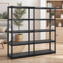 5-Tier Plastic Shelf for Effective Storage