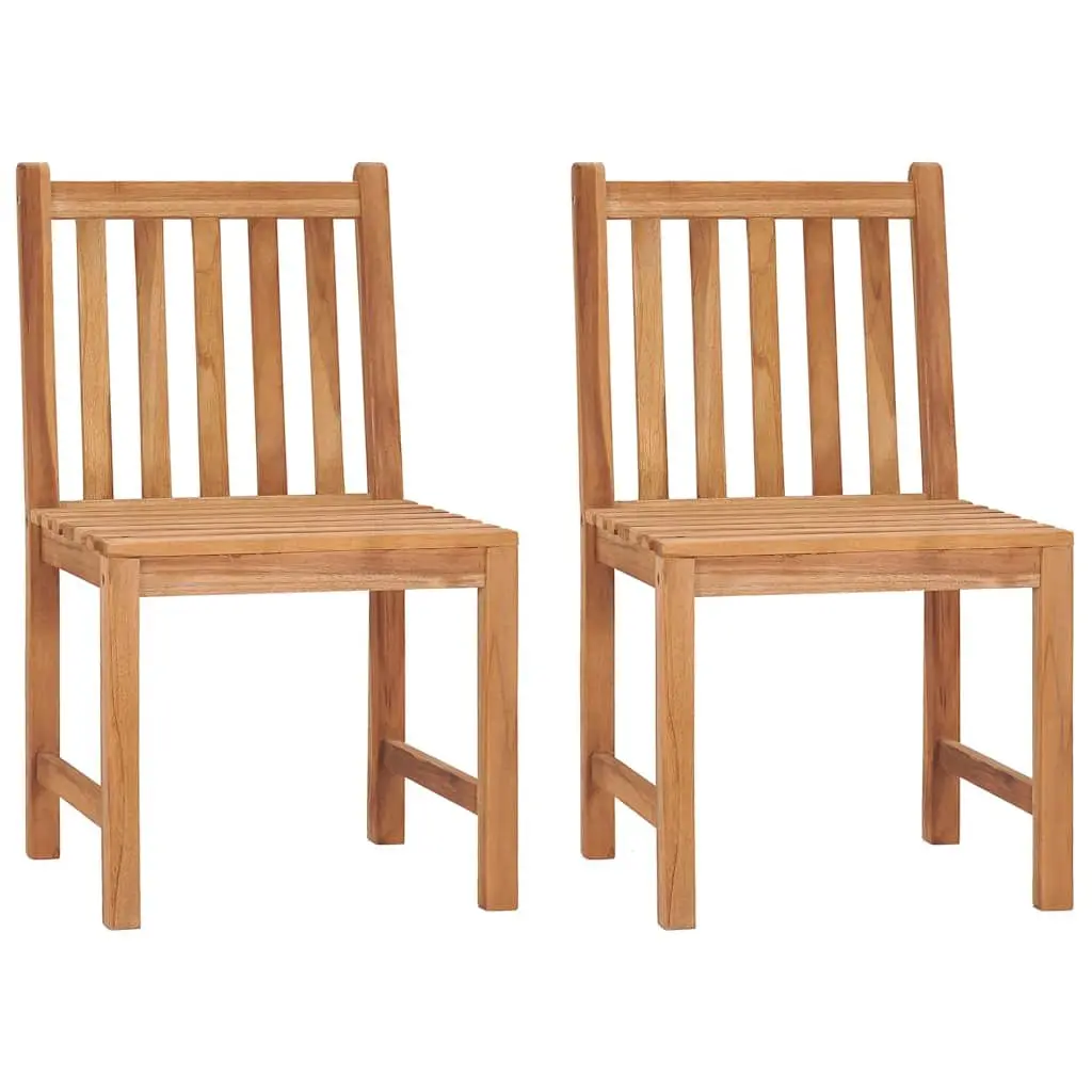 3 Piece Garden Dining Set Brown 80x80 cm Solid Teak Wood Outdoor Furniture