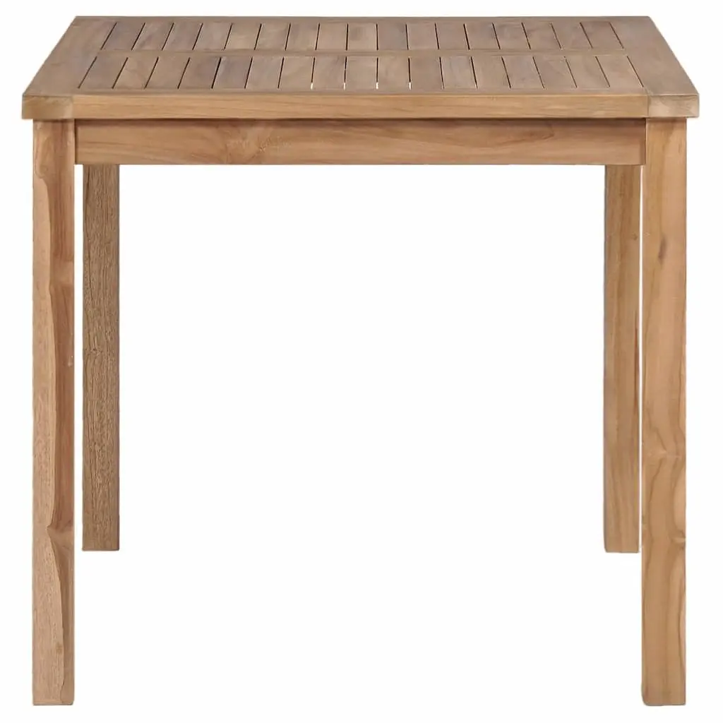 3 Piece Garden Dining Set Brown 80x80 cm Solid Teak Wood Outdoor Furniture