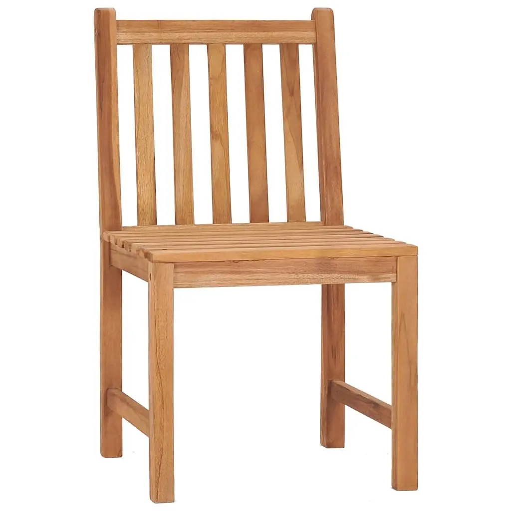 Garden Dining Set 5 Piece Outdoor Furniture Teak Wood Table Chairs Patio