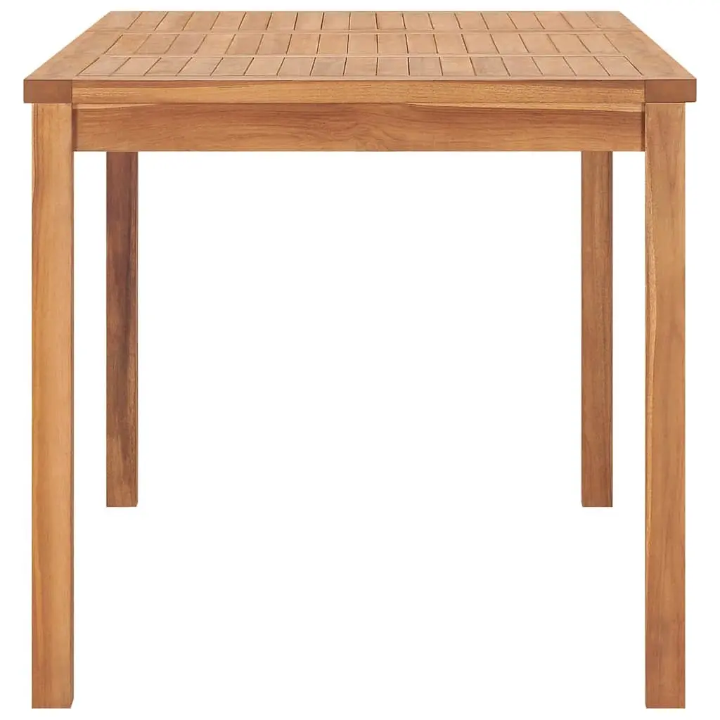 5 Piece Garden Dining Set 140x80cm Outdoor Furniture Teak Wood Table Chairs