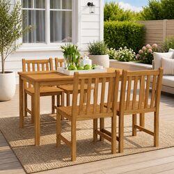 5 Piece Garden Dining Set - Perfect for Outdoor Dining