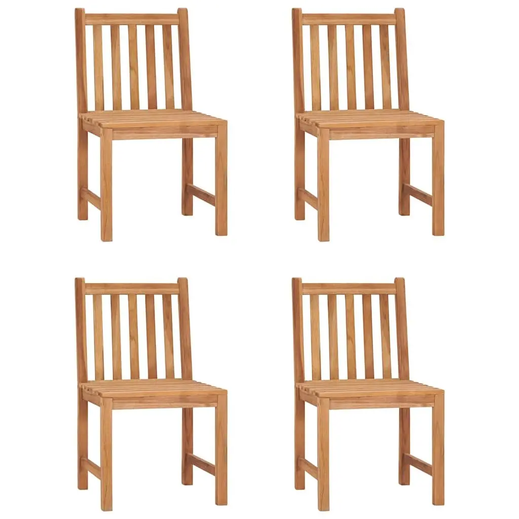 Garden Dining Set 5 Piece Outdoor Furniture Table Chairs Patio Brown Wood