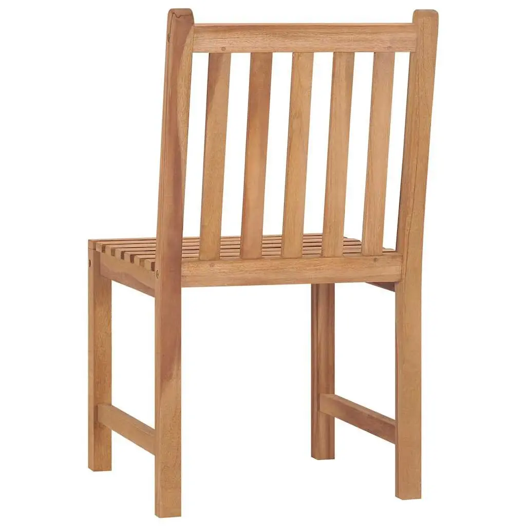 Garden Dining Set 5 Piece Outdoor Furniture Table Chairs Patio Brown Wood