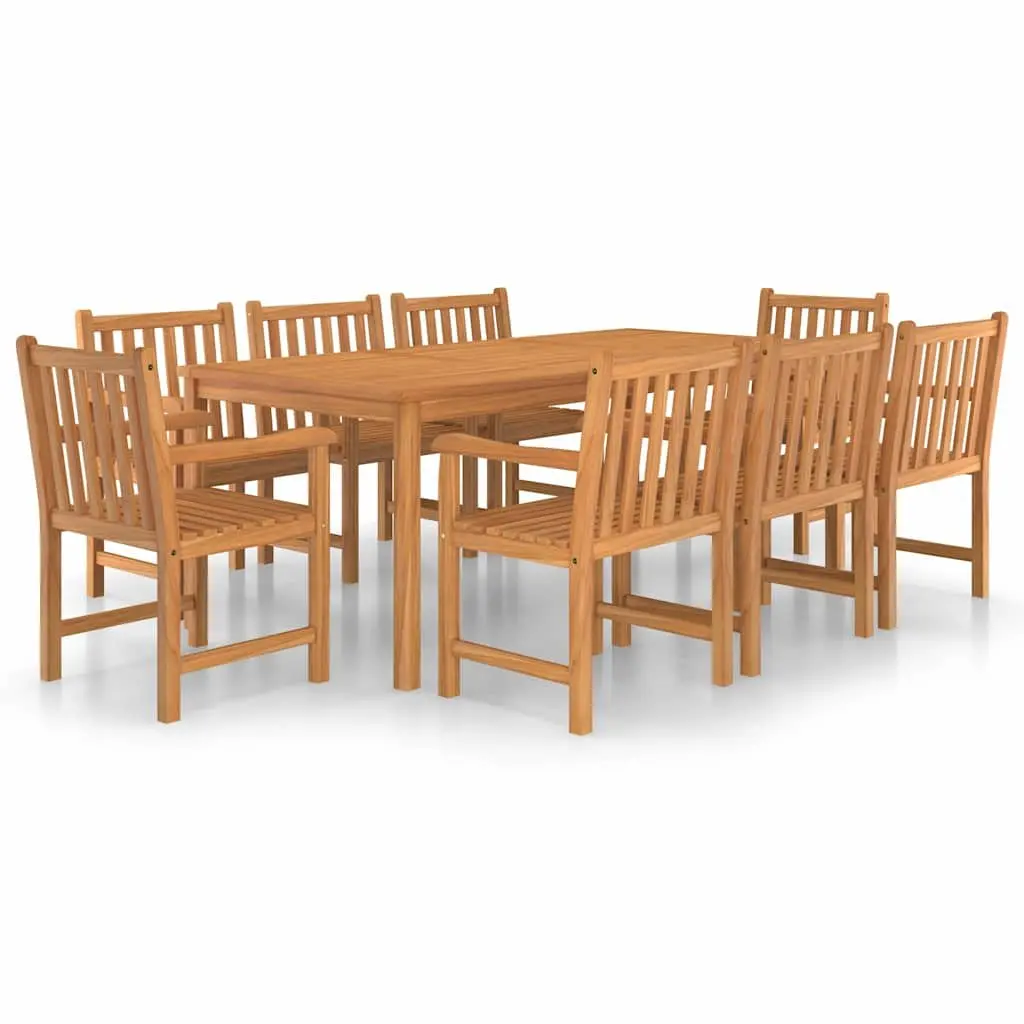 9-Piece Teak Garden Dining Set