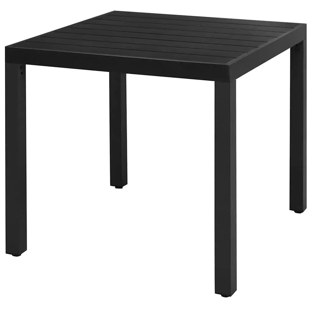 5 Piece Outdoor Dining Set Black Rattan Furniture Garden Patio Table Chairs