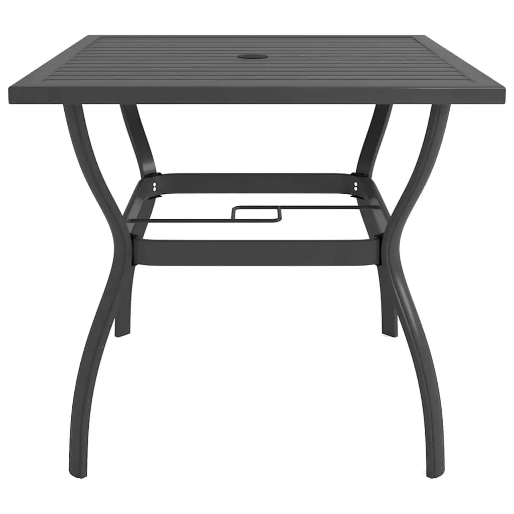 3 Piece Outdoor Dining Set Grey Steel Frame Textilene Chairs Ergonomic Back Support