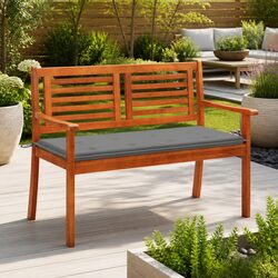 Compact and Comfortable Outdoor Bench for Two