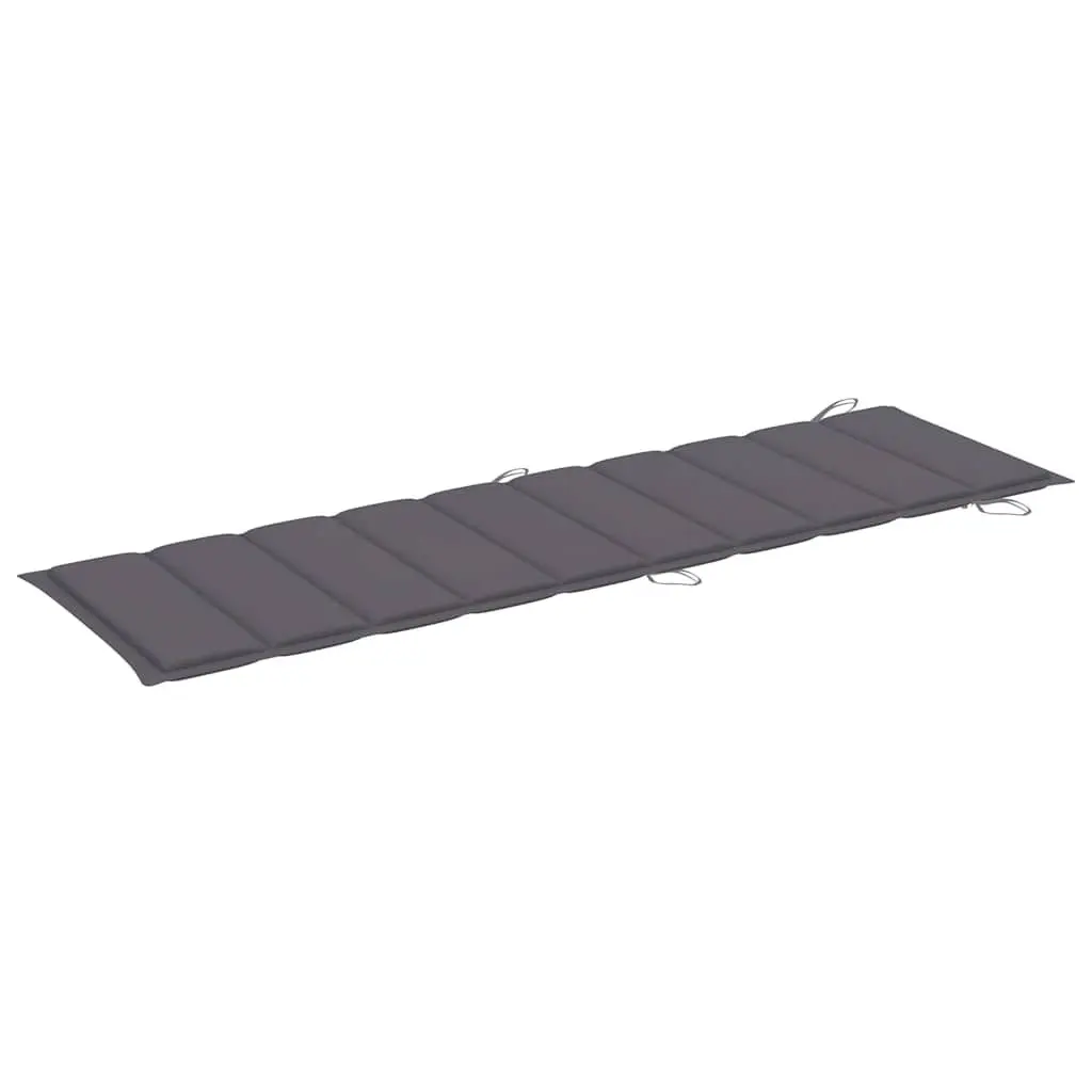 Sun Lounger with Cushion Folding Outdoor Garden Patio Lounge Chair Bed Relaxer
