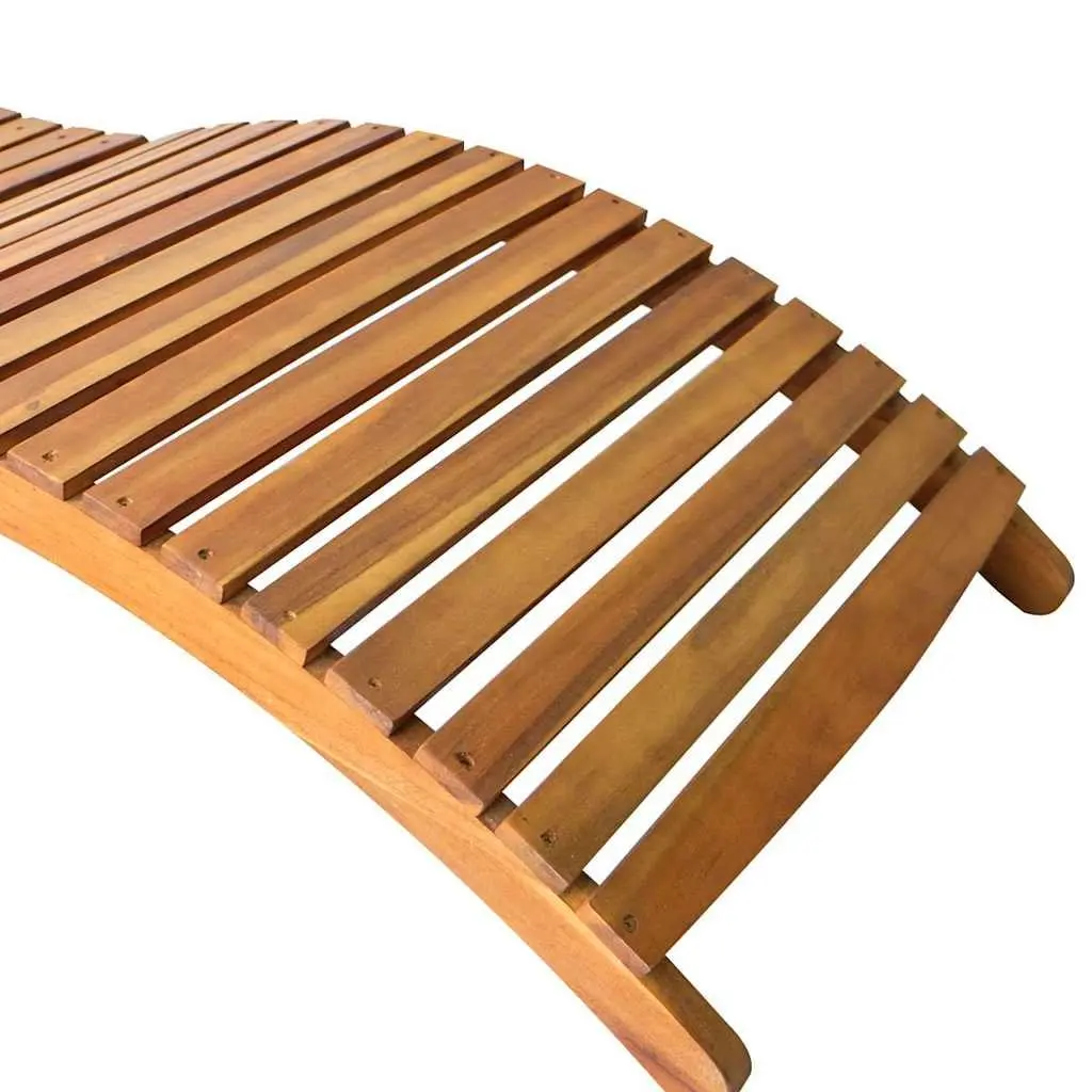 Sun Lounger Cream Folding Outdoor Garden Patio Deck Chair with Cushion