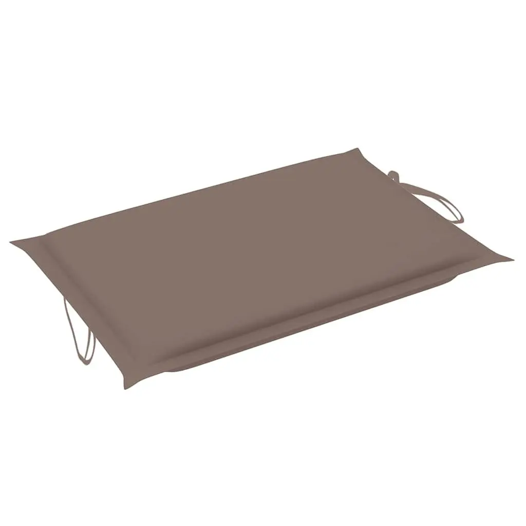 Sun Lounger with Cushion Acacia Wood Ergonomic Garden Patio Outdoor Folding