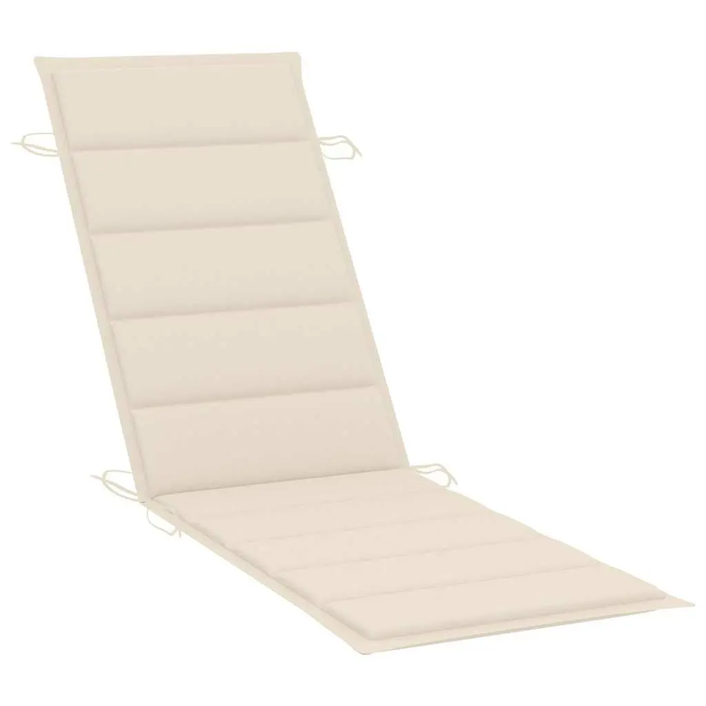 Garden Sun Lounger with Side Table and Cushion Outdoor Lounger Relaxing Bed