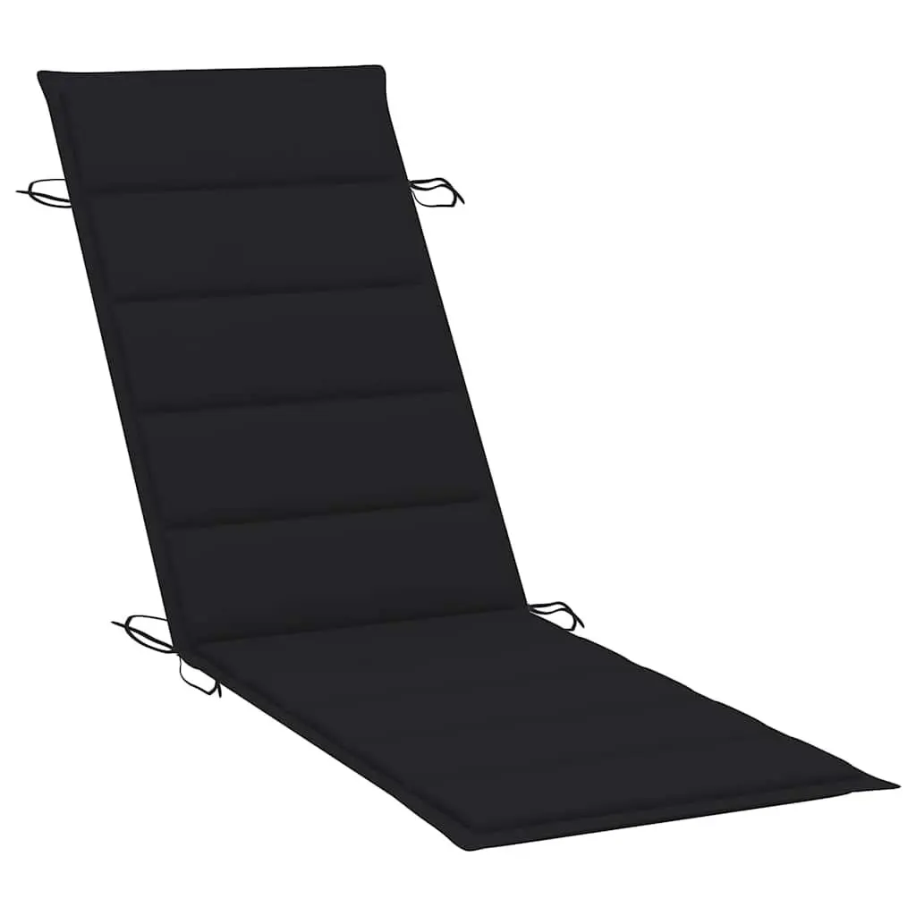 Sun Lounger with Cushion and Table for Outdoors