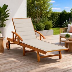Compact and Versatile Sun Lounger for Gardens