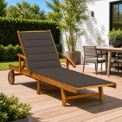Acacia Wood Sun Lounger: Comfort at Its Best