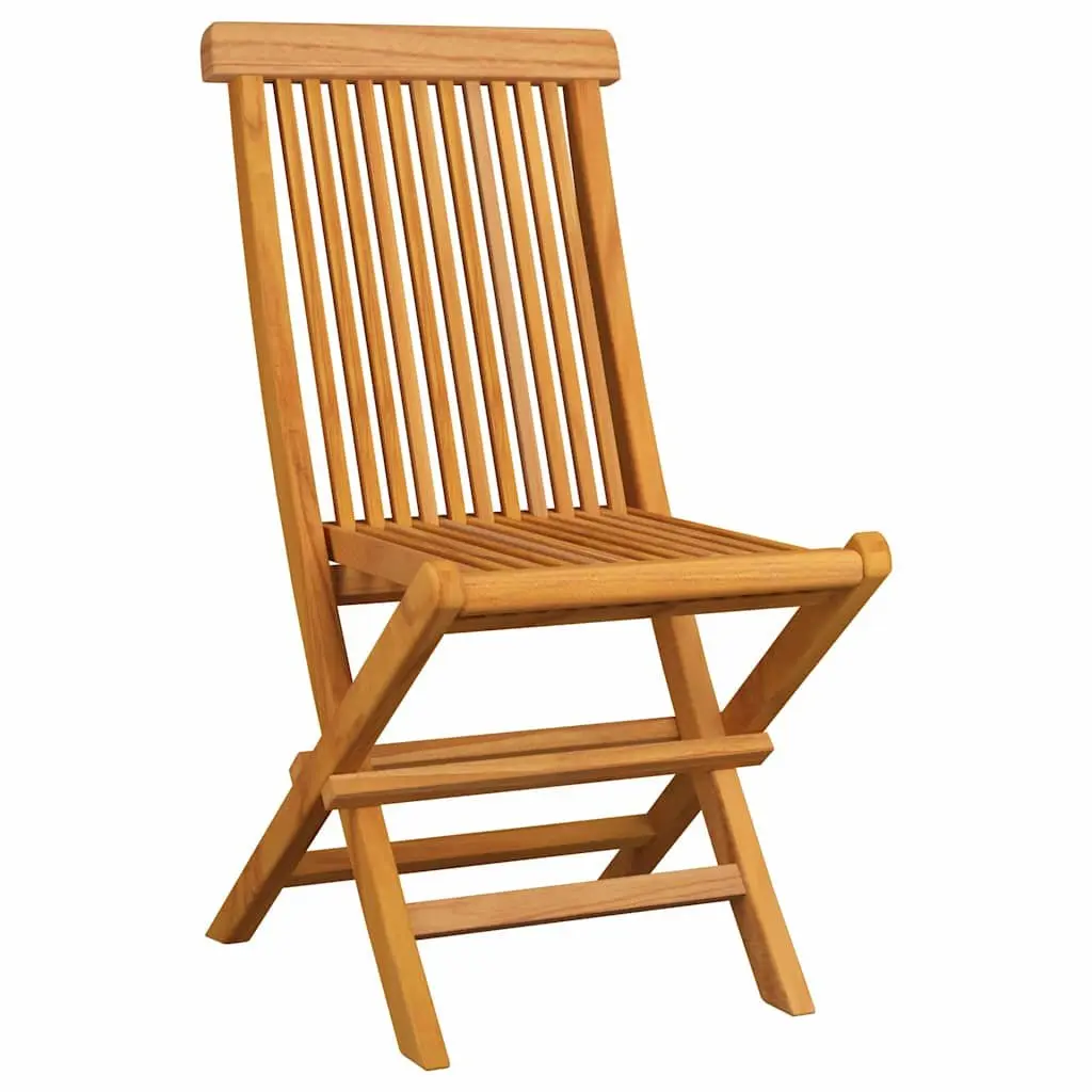 Folding Garden Chairs Set 4 pcs Teak Wood Anthracite Cushions