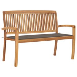 Compact and Comfortable Teak Wood Garden Bench