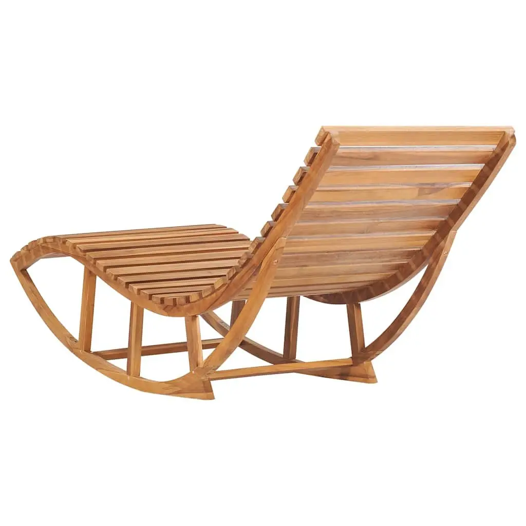 Rocking Sun Lounger Anthracite Outdoor Garden Cushion Relaxation Seat