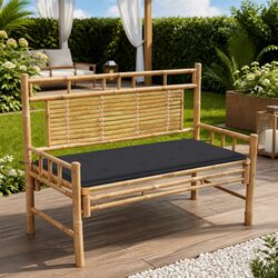 120cm Garden Bench with Secure Cushion