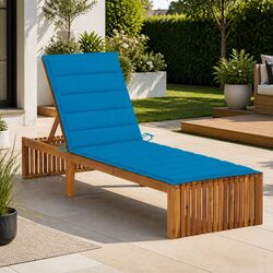 Compact Sun Lounger with Adjustable Cushion Support