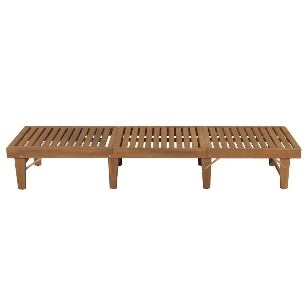 Folding Sun Lounger with Cushion