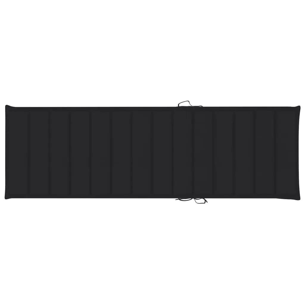 Folding Sun Lounger with Cushion