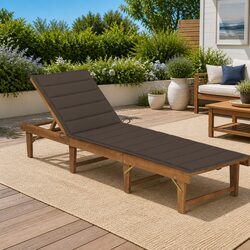 Your Go-To Wooden Sun Lounger for Outdoor Enjoyment