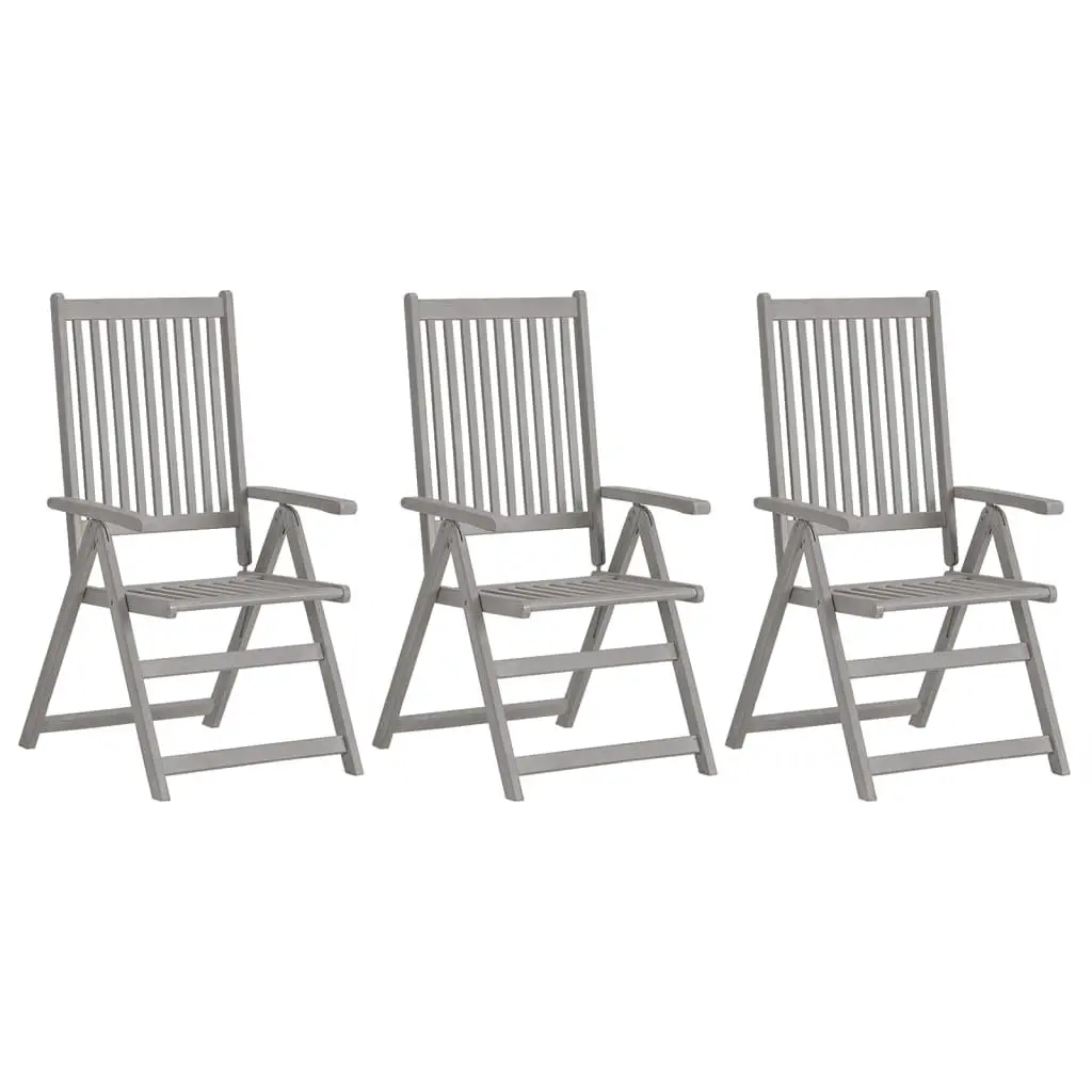 3-Piece Outdoor Reclining Chair Set