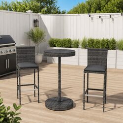 Garden Bar Set in Grey